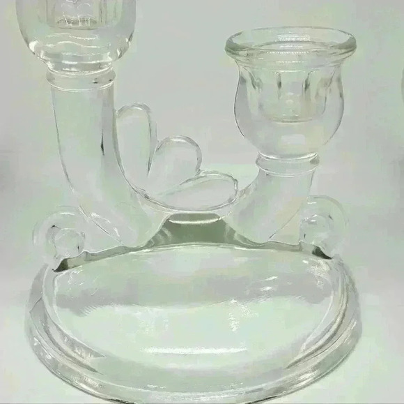 Vintage Glass Candle Holder - Picture 4 of 4